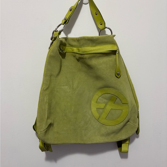 Green Canvas Shoulder Bag - Picture 1 of 5